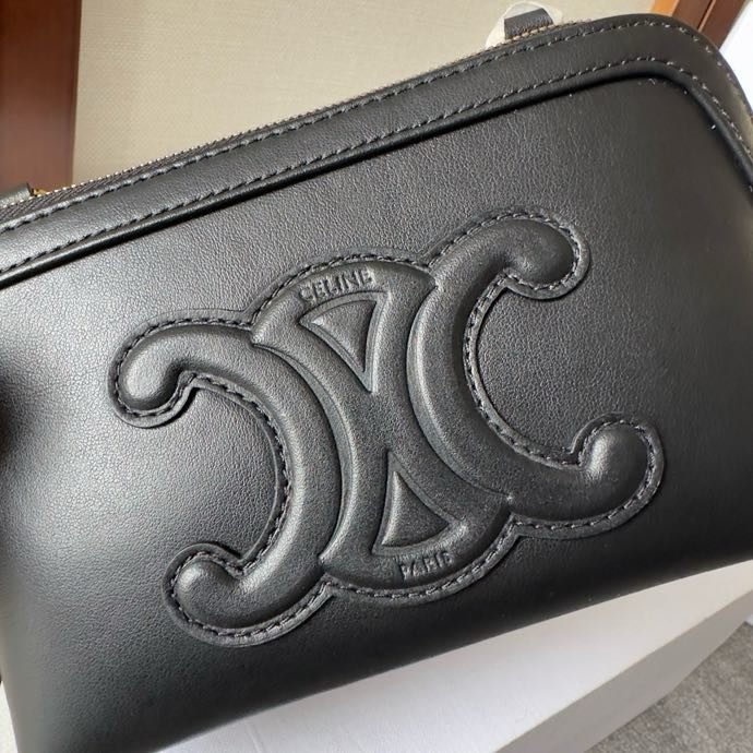 A bag TRIOMPHE leather 16 cm фото 2