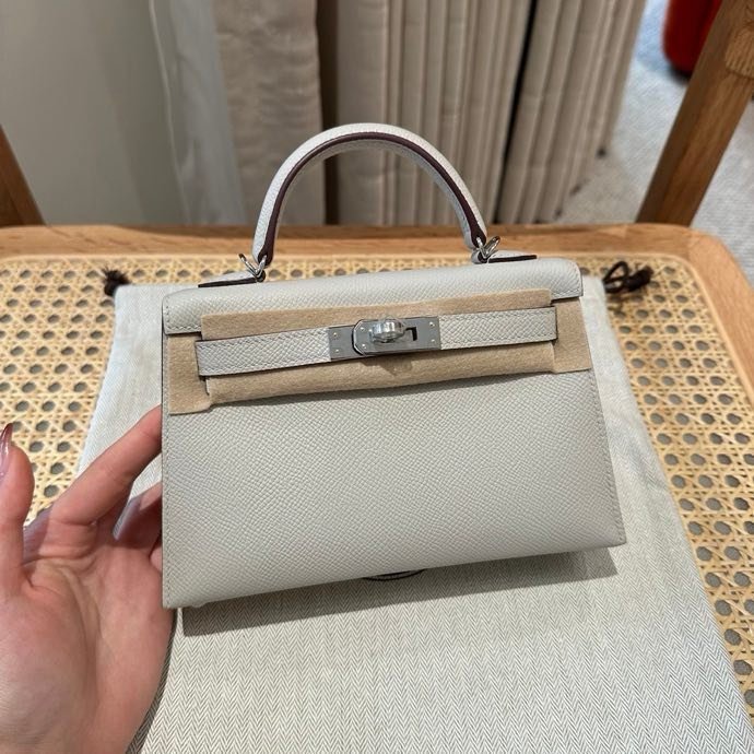 Сумка в коже Epsom mini Kelly 19 см