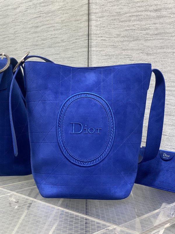 Сумка ведро Dior Medaillon Medium кожаная