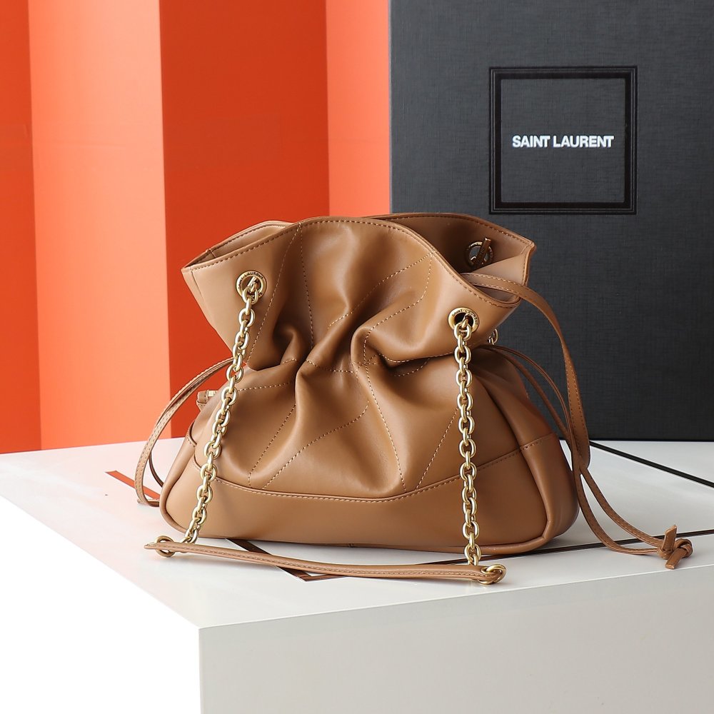 Сумка ведро Jamie Large кожаная 25 см фото 2