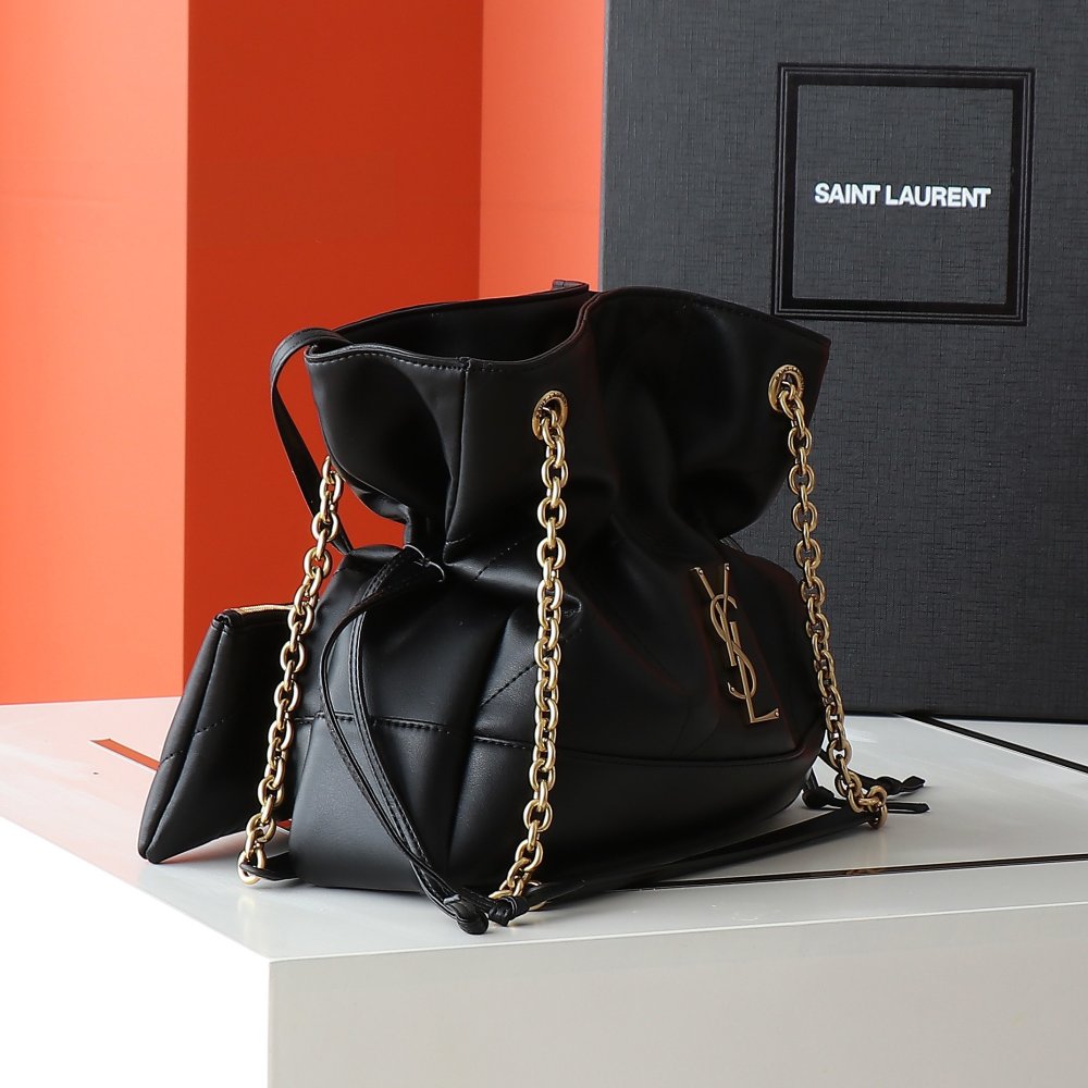 Сумка ведро Jamie Large кожаная 25 см фото 2