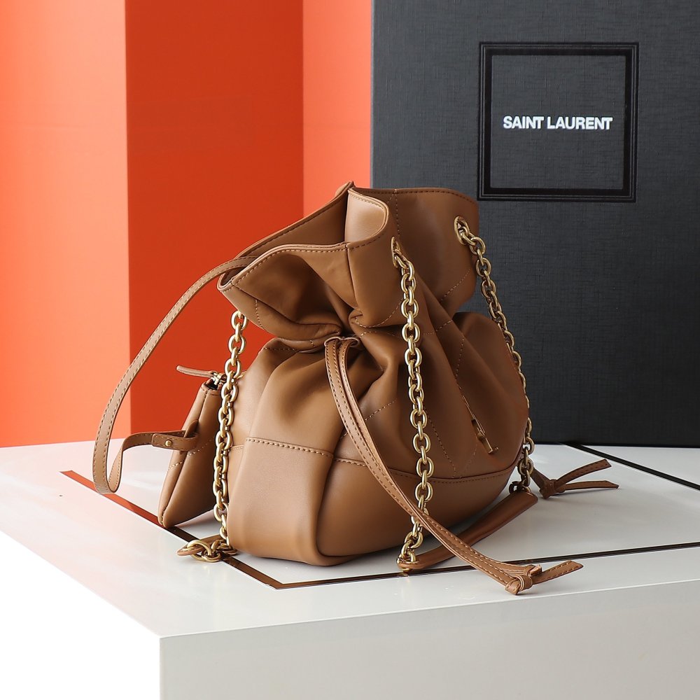 Сумка ведро Jamie Large кожаная 25 см фото 3