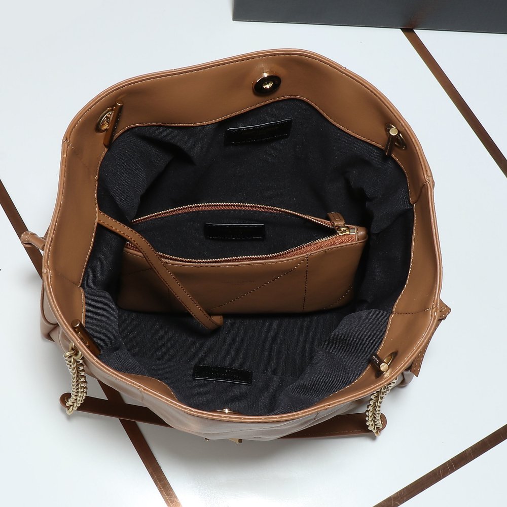 Сумка ведро Jamie Large кожаная 25 см фото 7