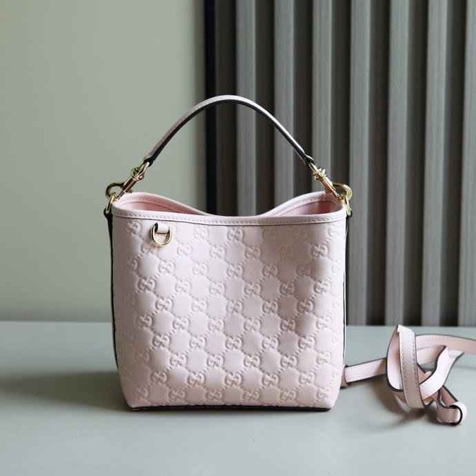 Сумка ведро кожаная 18 см