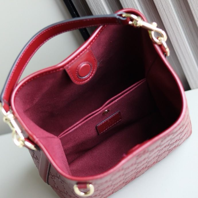 A bag bucket leather 18 cm фото 2