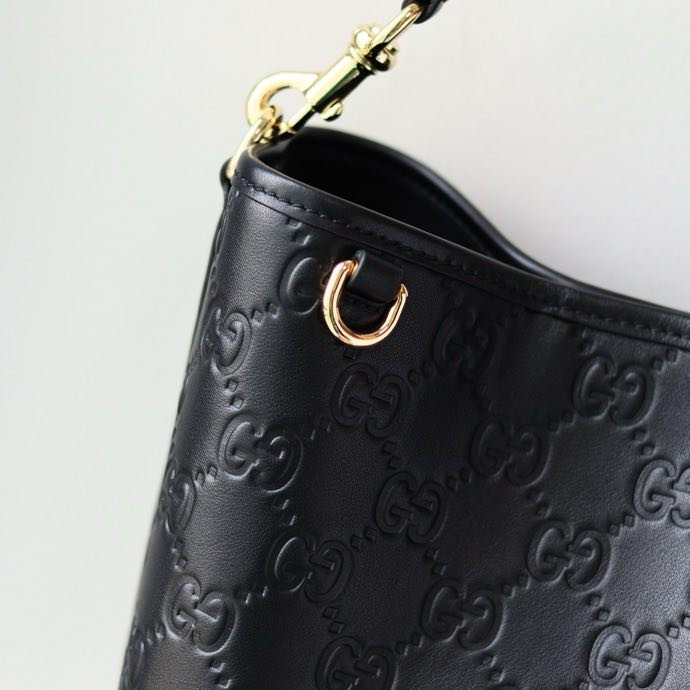 Сумка ведро кожаная 18 см фото 3