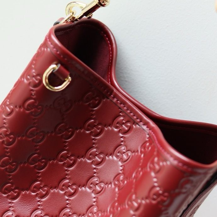 A bag bucket leather 18 cm фото 4