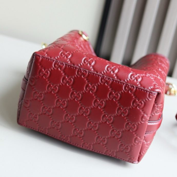 A bag bucket leather 18 cm фото 6