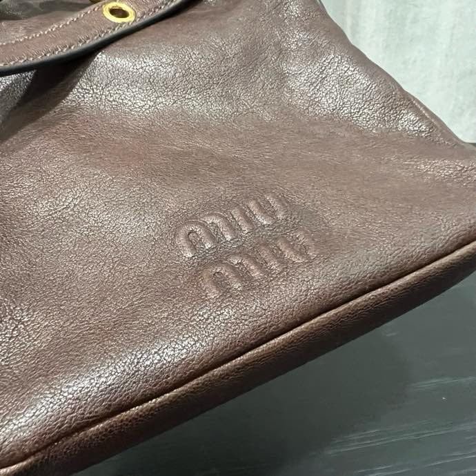 A bag bucket leather 18 cm фото 7