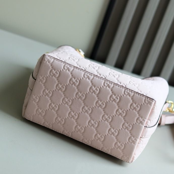 Сумка ведро кожаная 18 см фото 8