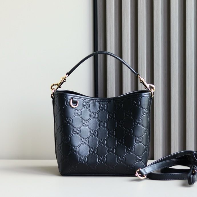 Сумка ведро кожаная 18 см фото 8