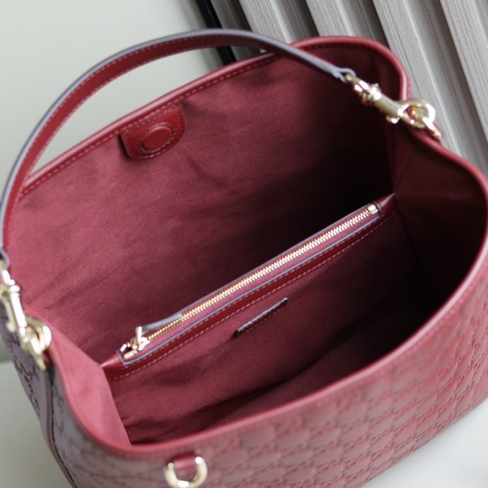 Сумка ведро кожаная 25 см фото 2