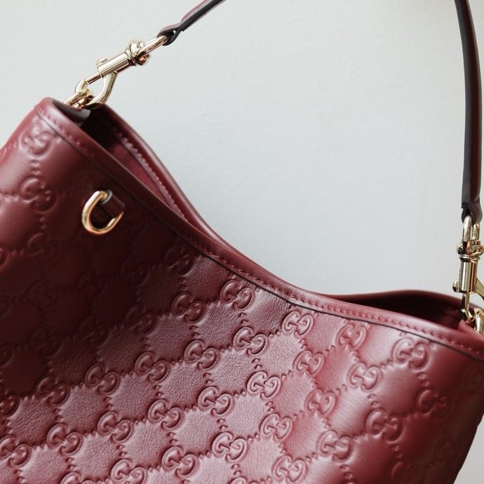 Сумка ведро кожаная 25 см фото 7