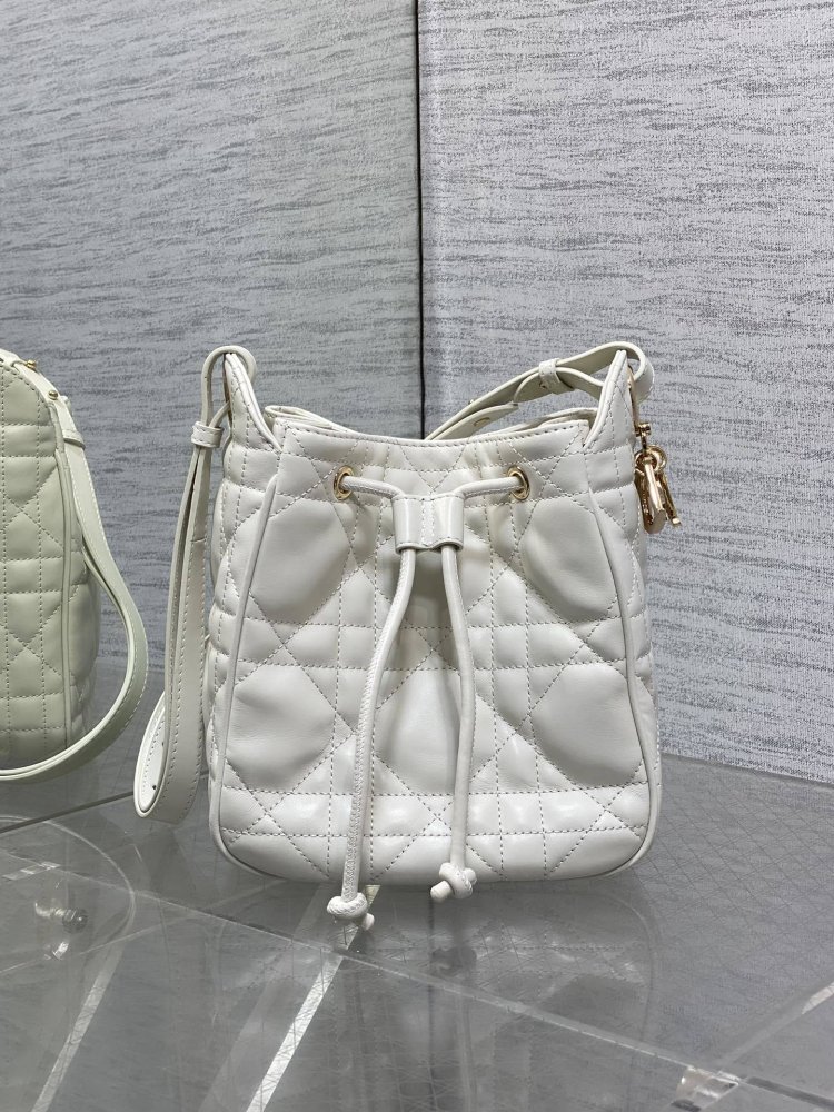 Сумка відро шкіряна Dior Caro 17 см фото 2