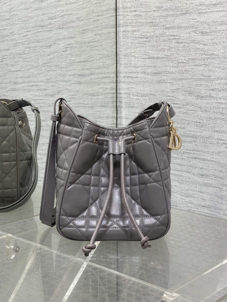 Сумка відро шкіряна Dior Caro 17 см фото 2