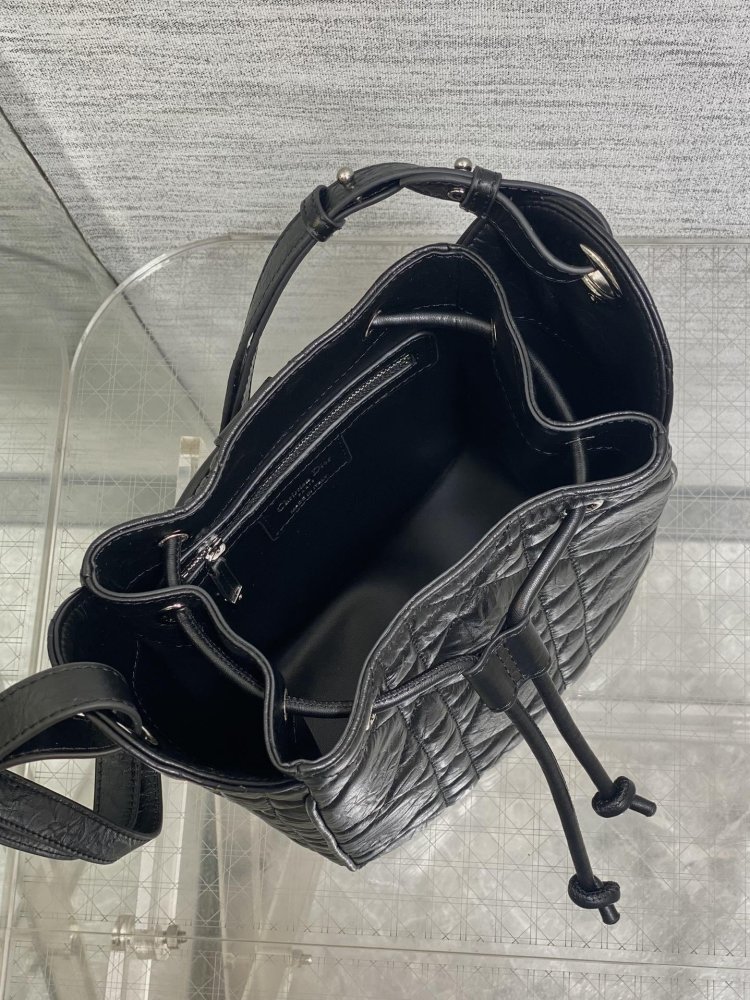 Сумка відро шкіряна Dior Caro 17 см фото 8