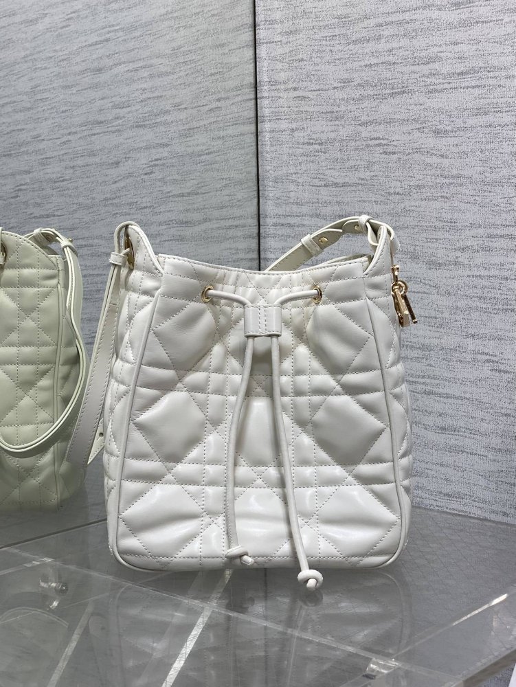Сумка відро шкіряна Dior Caro 23 см фото 2