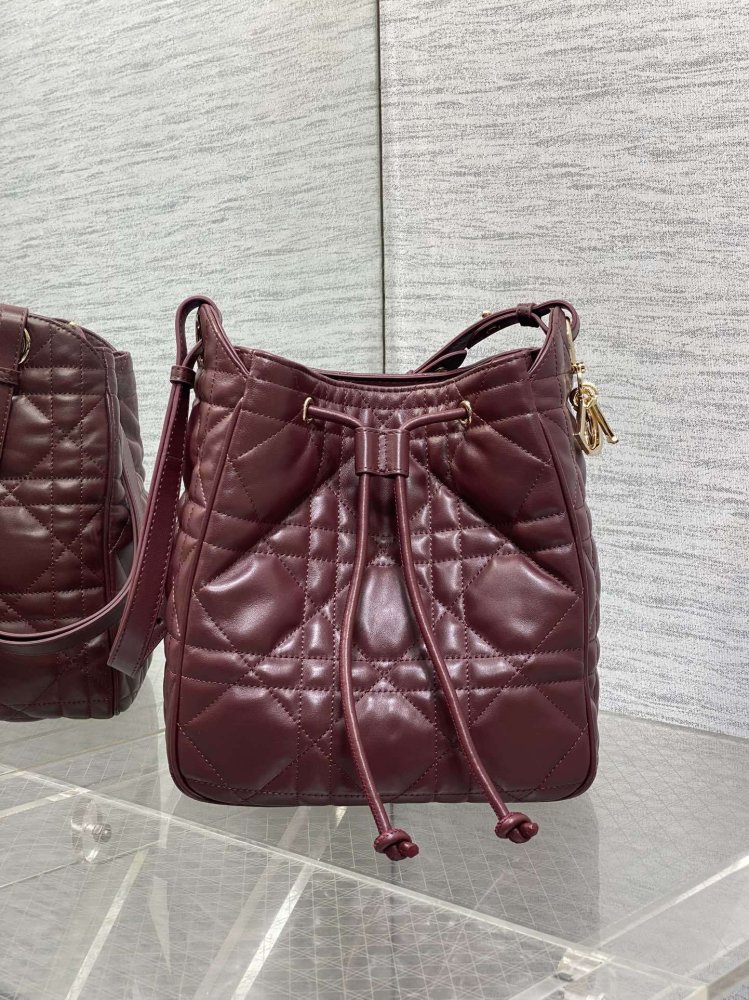 Сумка відро шкіряна Dior Caro 23 см фото 2