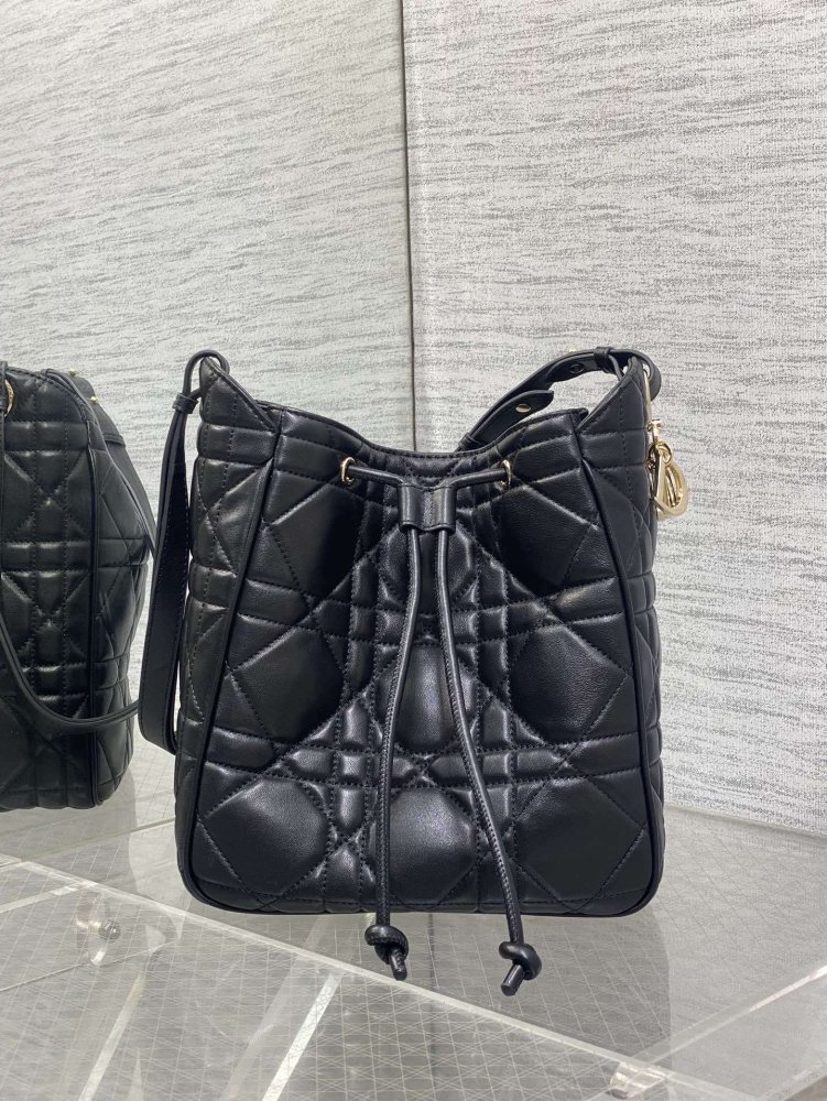 Сумка відро шкіряна Dior Caro 23 см фото 2