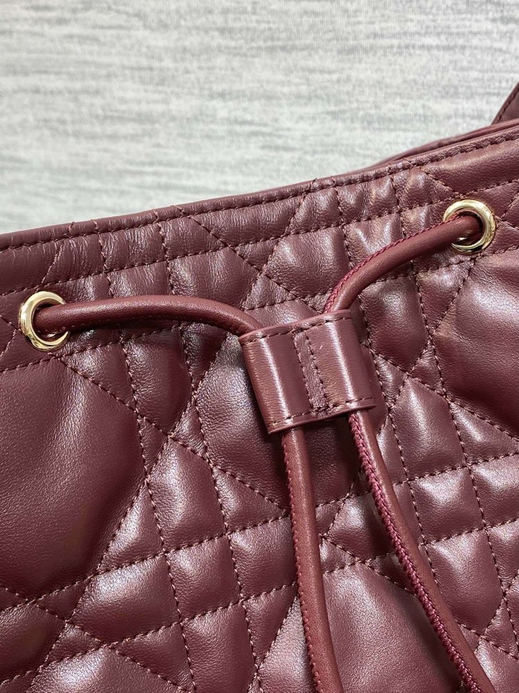 Сумка відро шкіряна Dior Caro 23 см фото 3