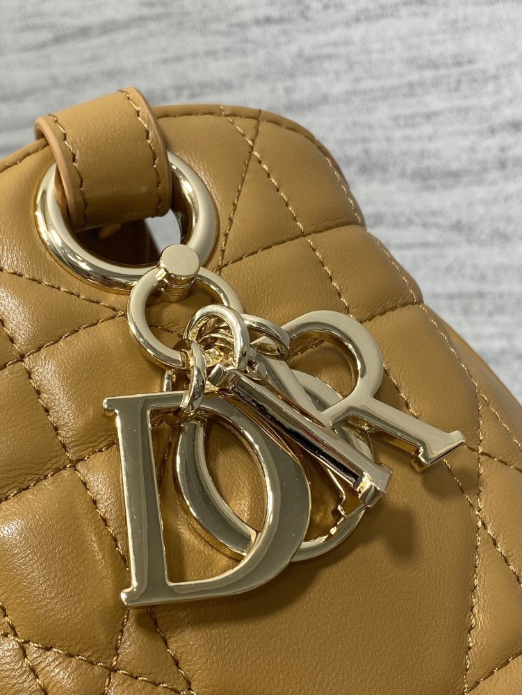 Сумка ведро кожаная Dior Caro 23 см фото 4