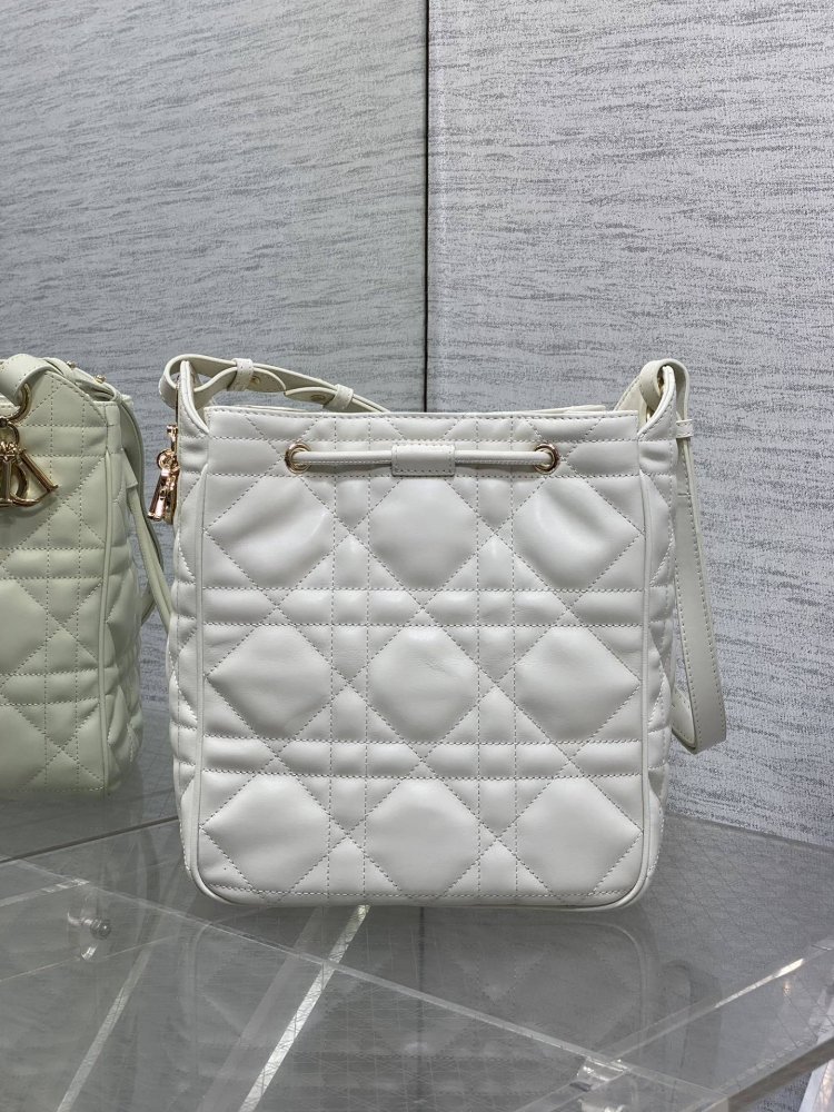Сумка відро шкіряна Dior Caro 23 см фото 5