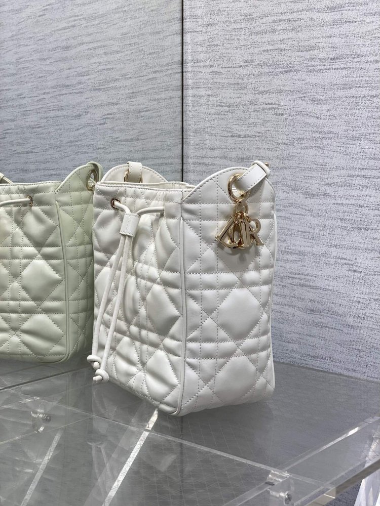 Сумка відро шкіряна Dior Caro 23 см фото 6