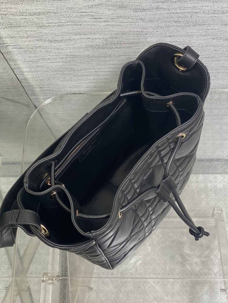 Сумка відро шкіряна Dior Caro 23 см фото 8