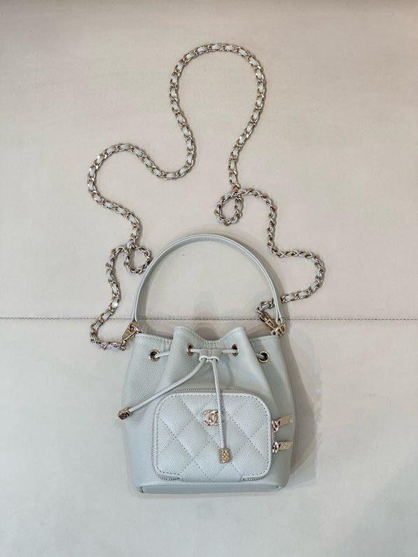 Сумка ведро mini кожаная 25B