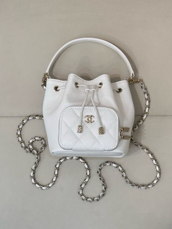 Сумка ведро mini кожаная 25B