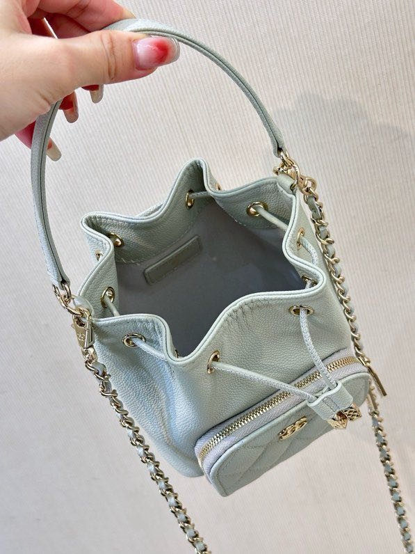 Сумка ведро mini кожаная 25B фото 2