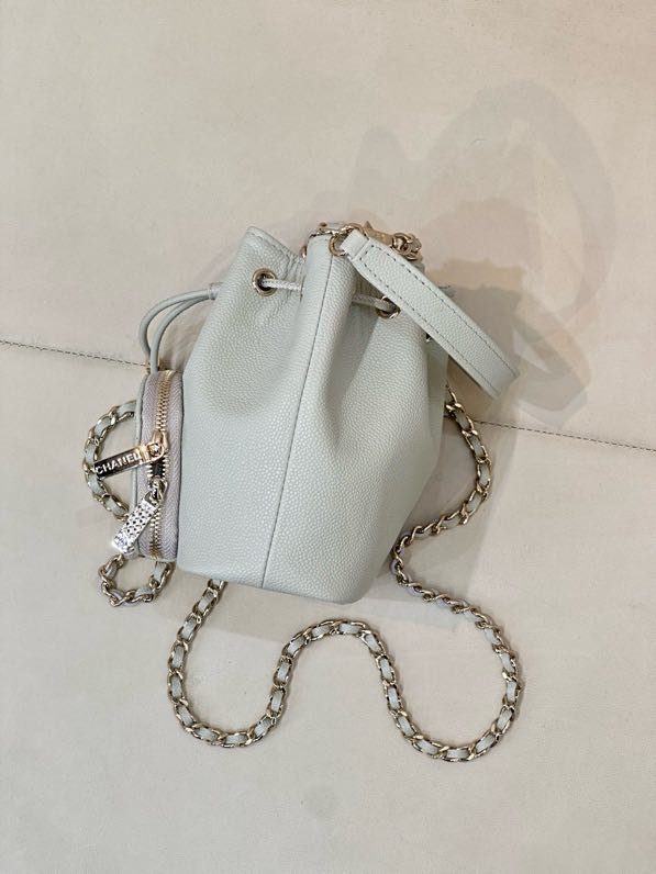 Сумка ведро mini кожаная 25B фото 4