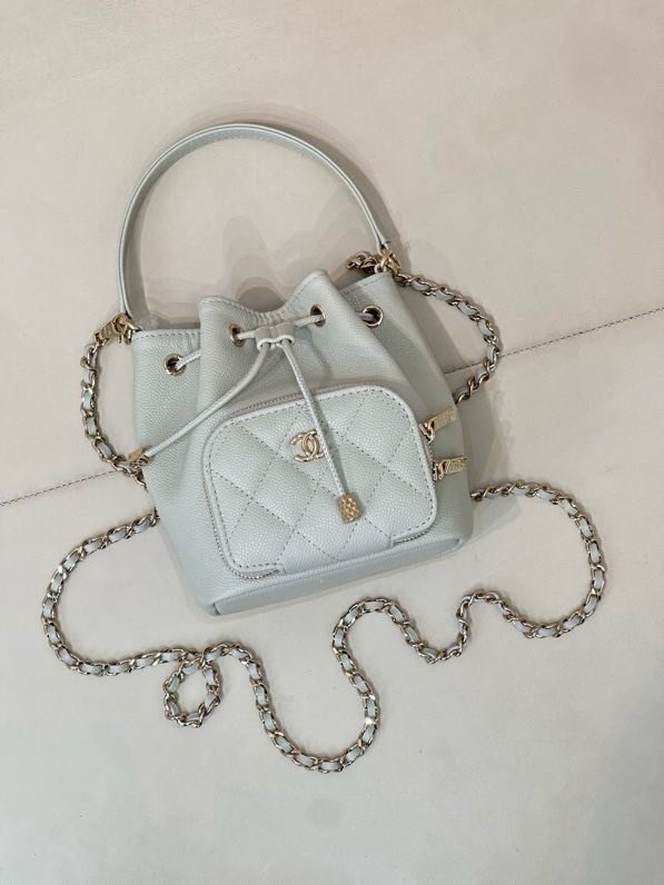 Сумка ведро mini кожаная 25B фото 6