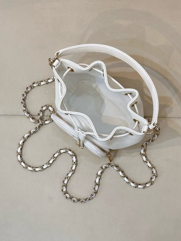 Сумка ведро mini кожаная 25B фото 6