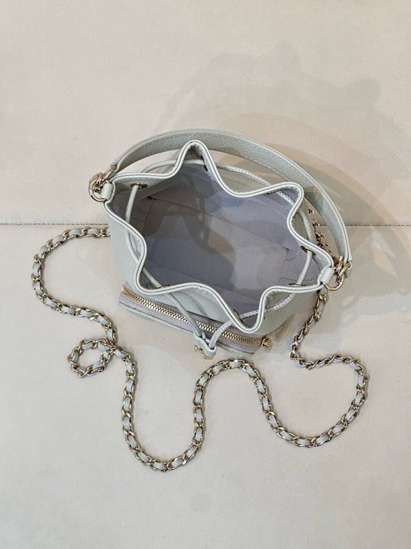 Сумка ведро mini кожаная 25B фото 7