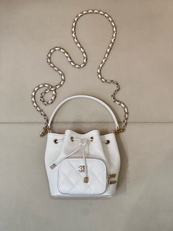 Сумка ведро mini кожаная 25B фото 7