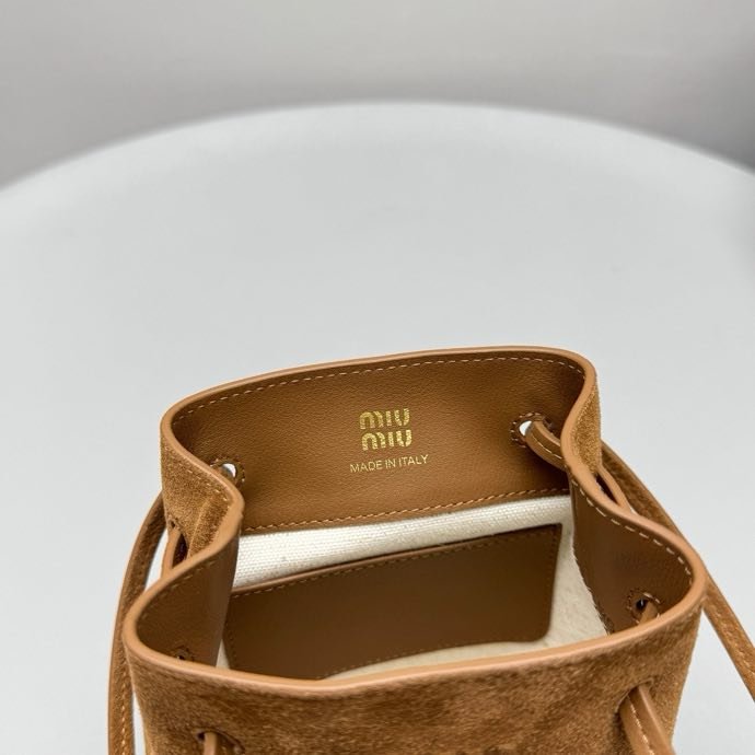 A bag bucket suede 17 cm фото 2