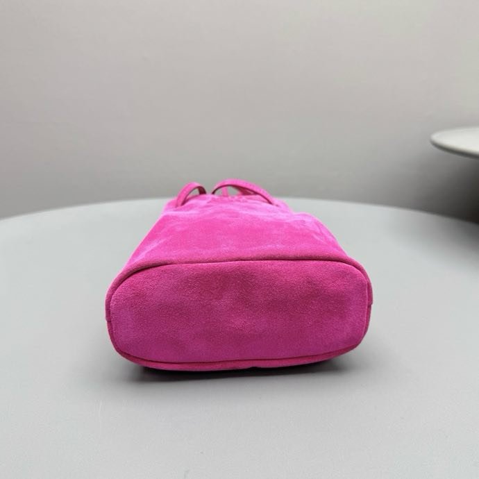 Сумка ведро замшевая 17 см фото 7