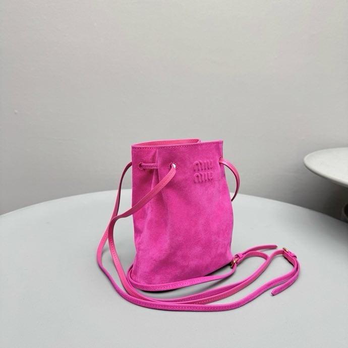 Сумка ведро замшевая 17 см фото 9