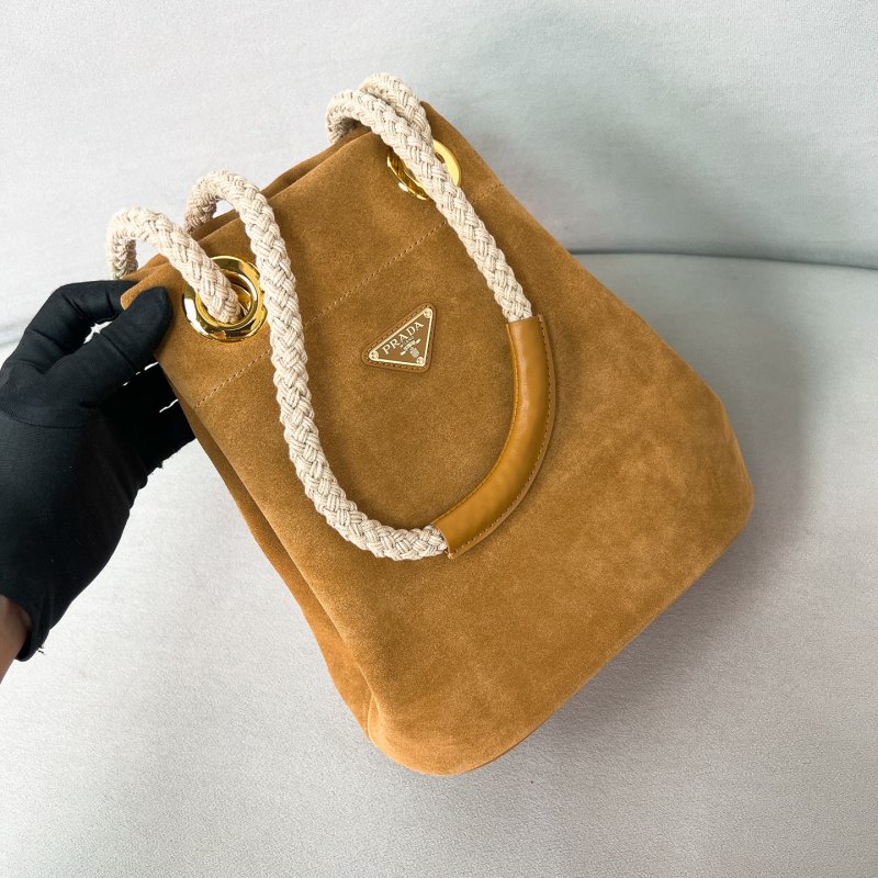 Сумка ведро замшевая 1BE082 23 см фото 2