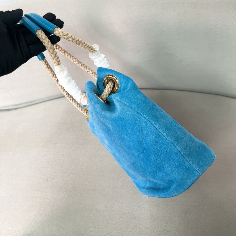 Сумка ведро замшевая 1BE082 23 см фото 3