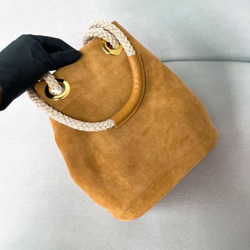 Сумка ведро замшевая 1BE082 23 см фото 4