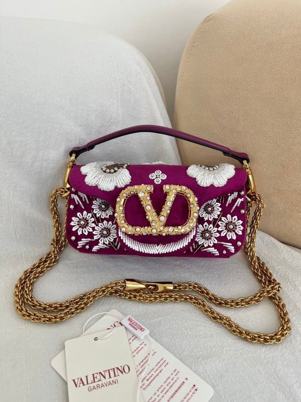 Сумка женская бархатная через плечо 20 см