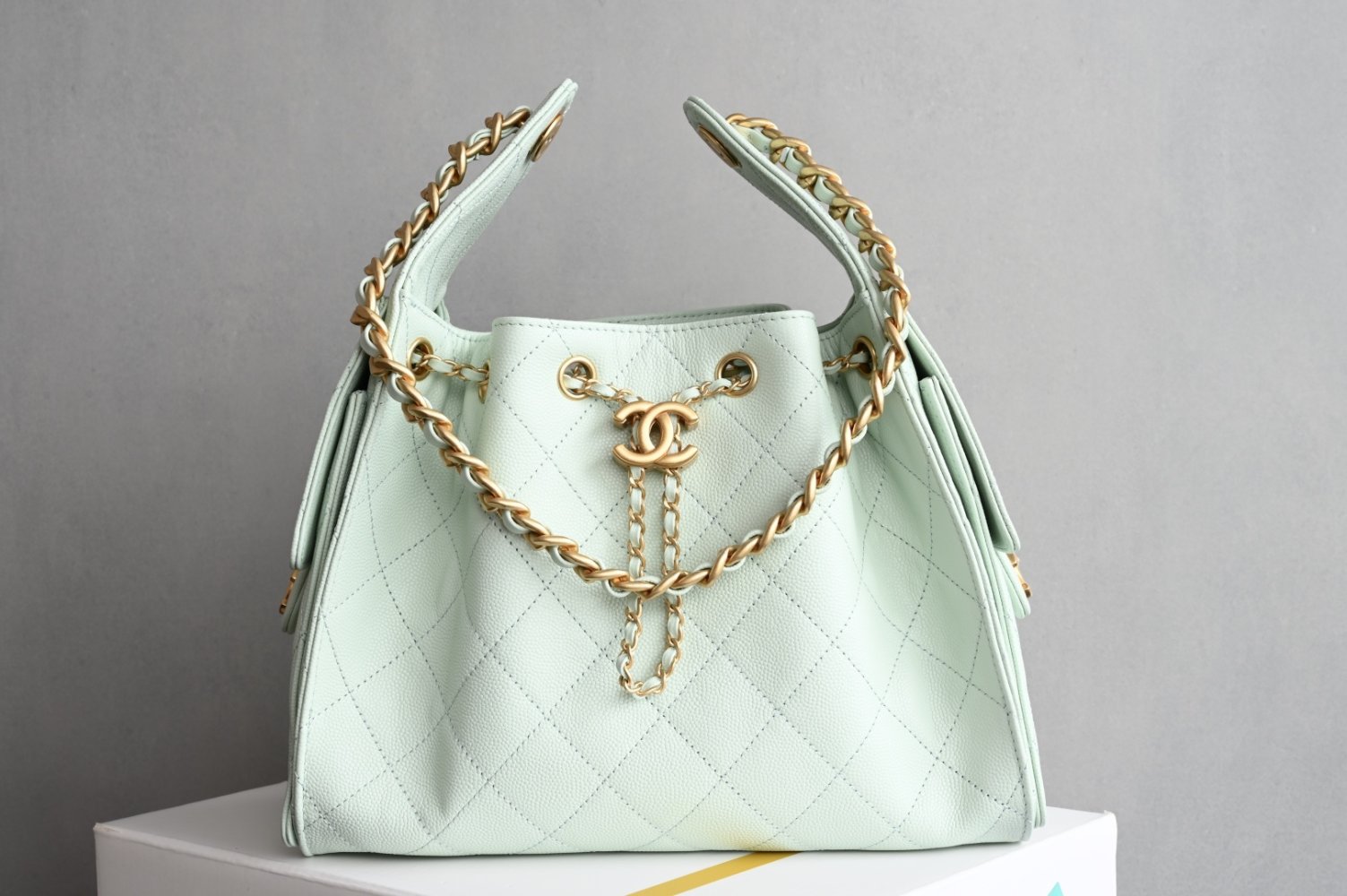 A bag women's leather Chanel 25 Medium 30 cm