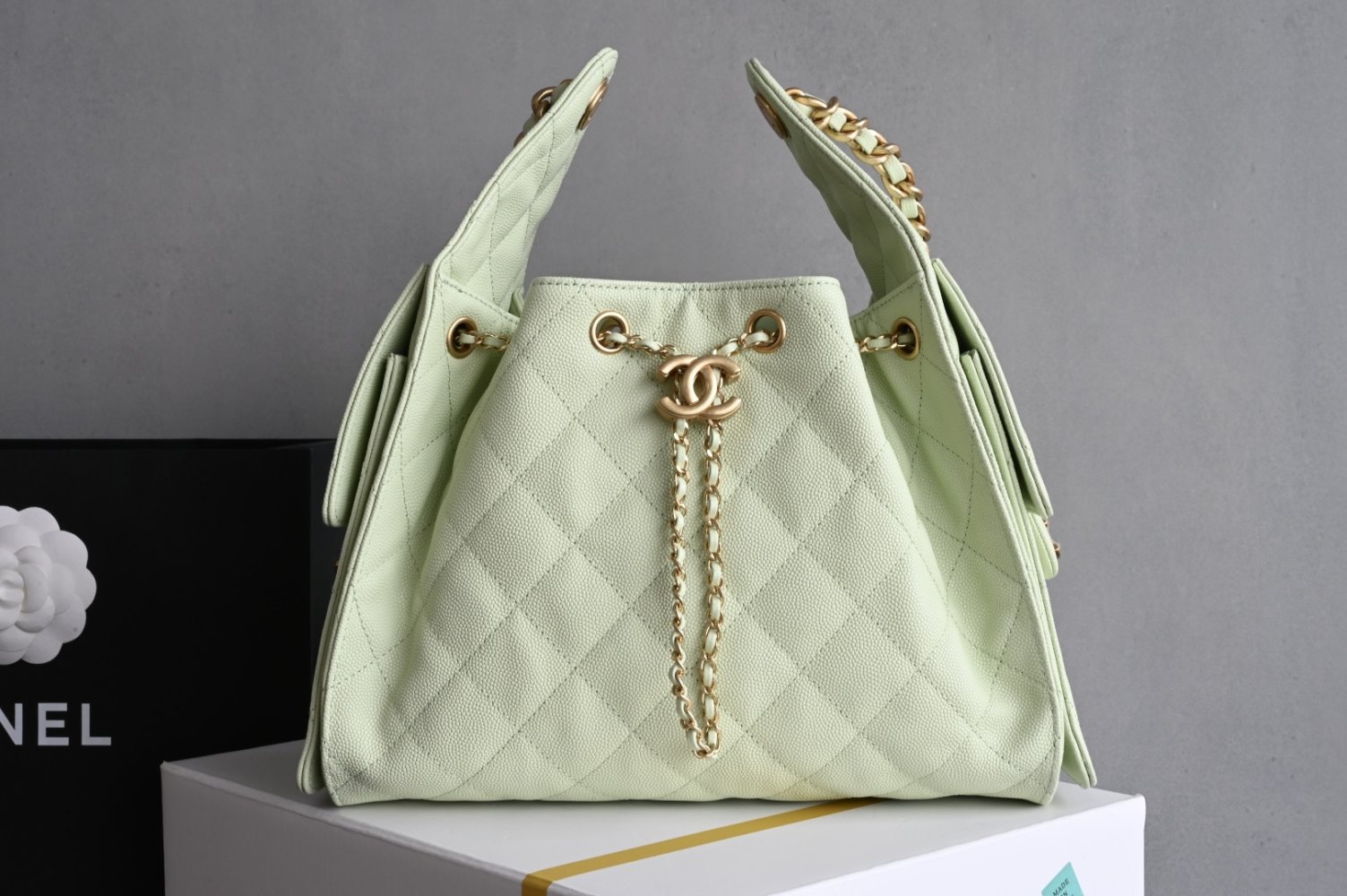 A bag women's leather Chanel 25 Medium 30 cm