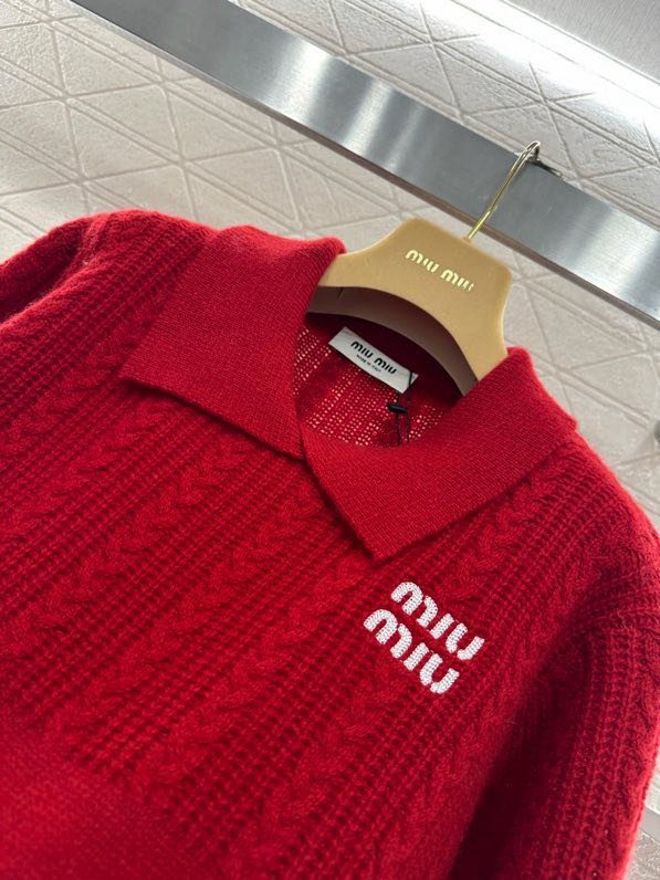 Свитер крупной вязки с воротником фото 4