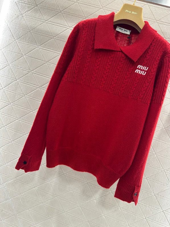 Свитер крупной вязки с воротником фото 6