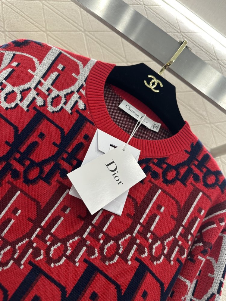 Свитер пуловер из жаккардовой вязки с круглым вырезом фото 7