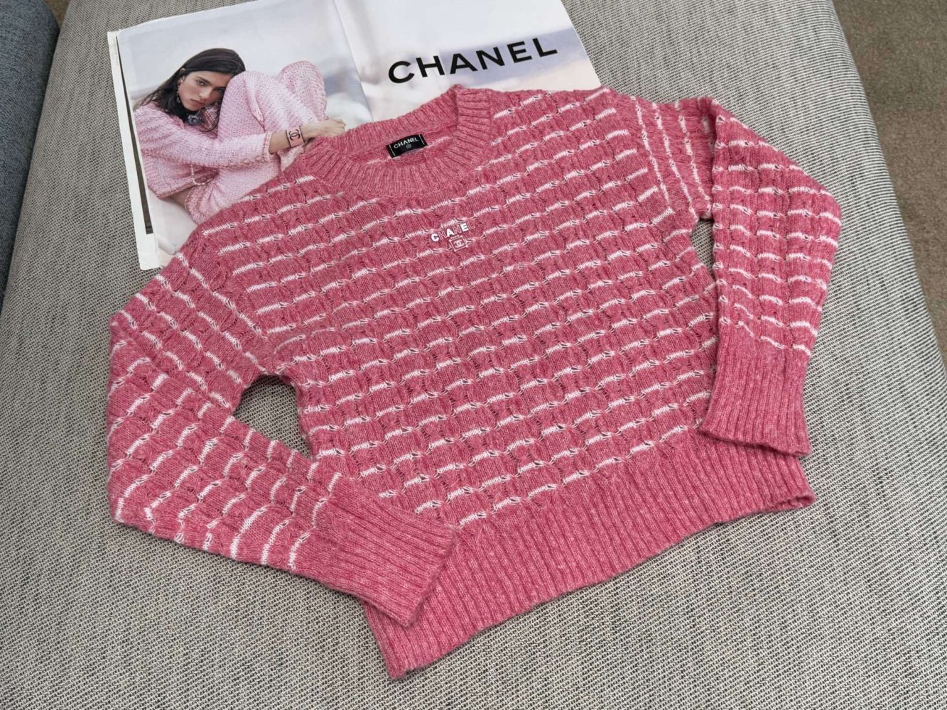 Свитшот в рожеву смужку фото 3