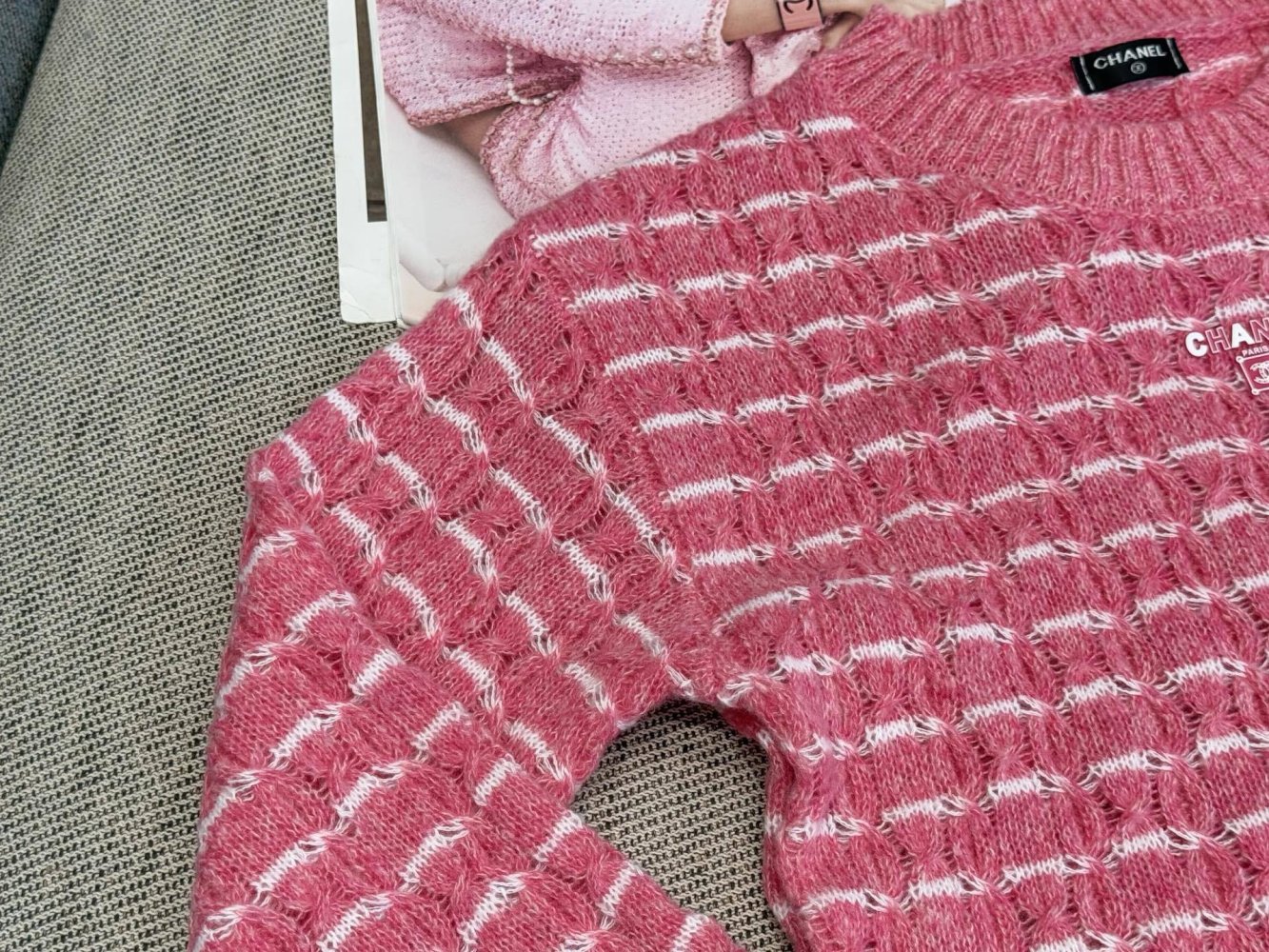 Свитшот в рожеву смужку фото 7